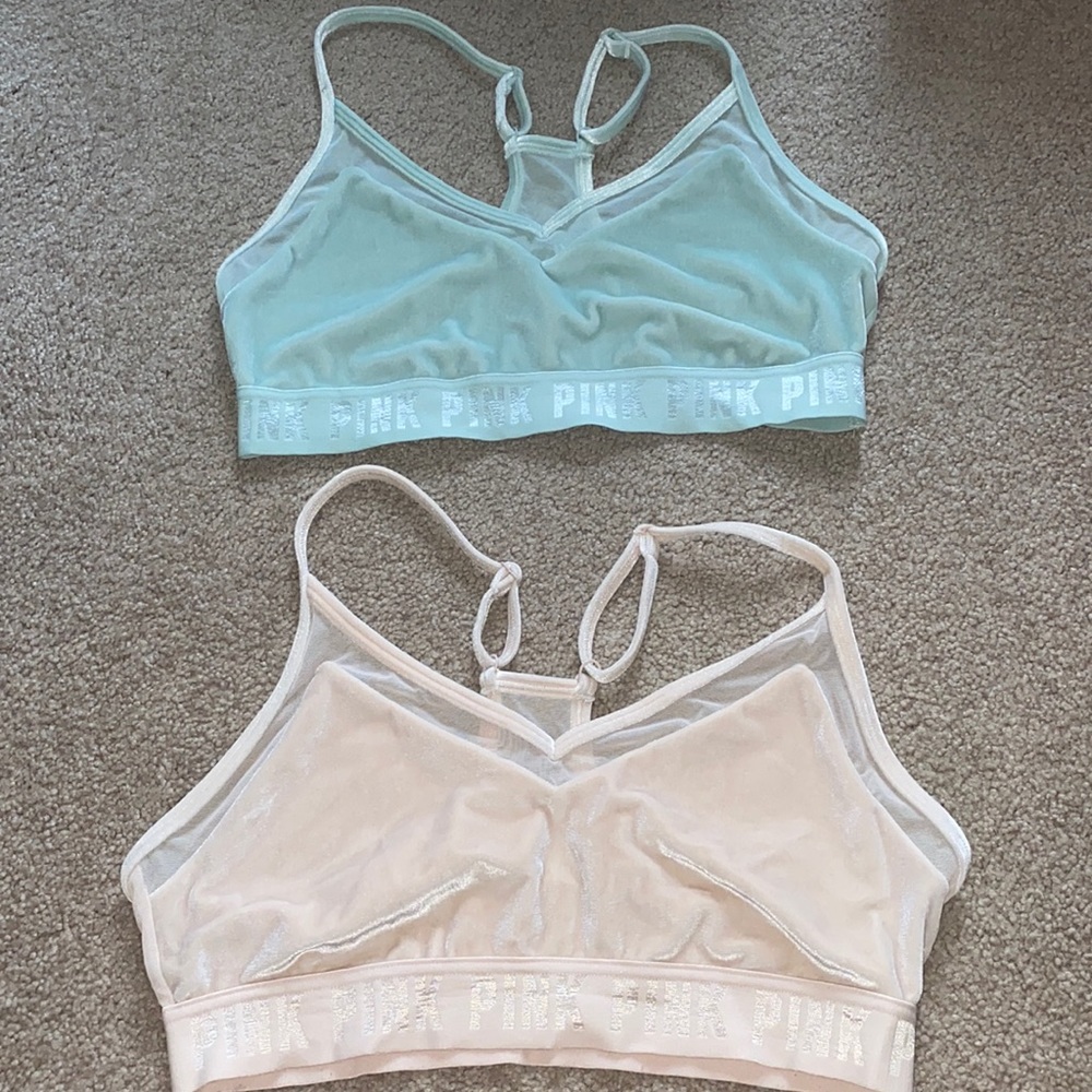 PINK velvet bralette